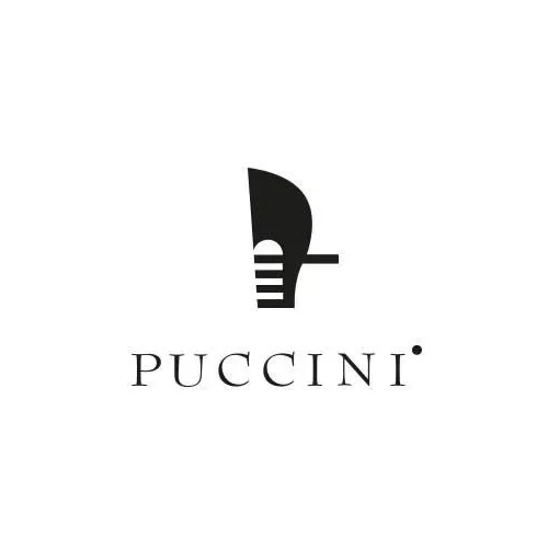 Logo marki PUCCINI – symbol klasy i tradycji. | PUCCINI logo – a symbol of class and tradition.